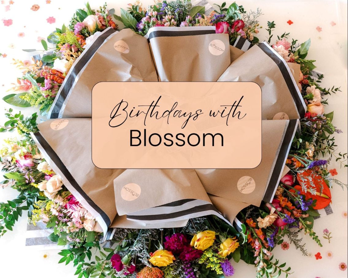 Celebrate birthdays with Blossom and get free flowers