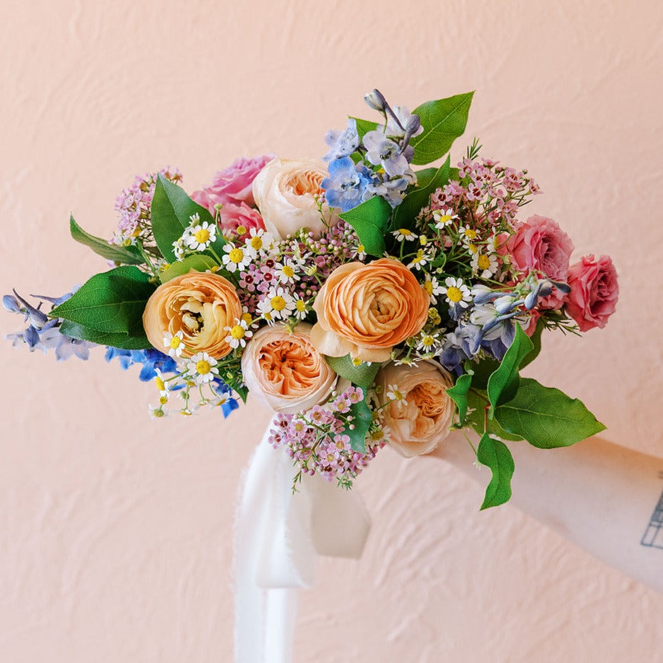 the perfect bouquet for a bridesmaid, flower girl or petite bridal bouquet