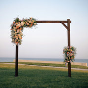 Lakewood and Columbus wooden arch with flowers for delivery