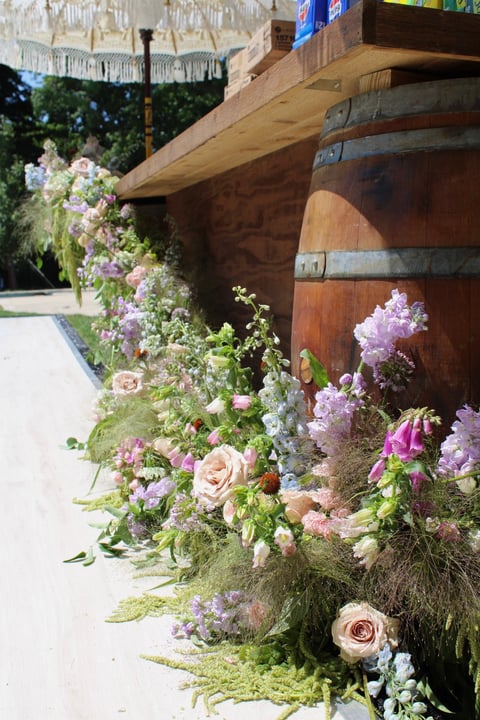 custom bar installation by floral designers in Cleveland and Columbus