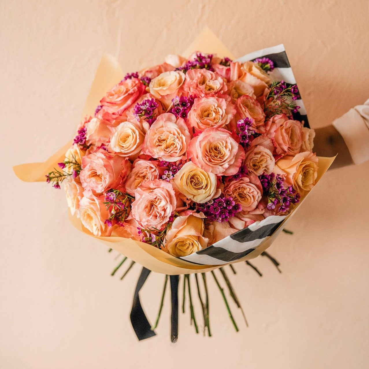 a gorgeous arrangement of roses