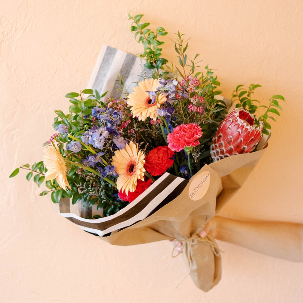 Blossom's wraps are modern, bright and textural