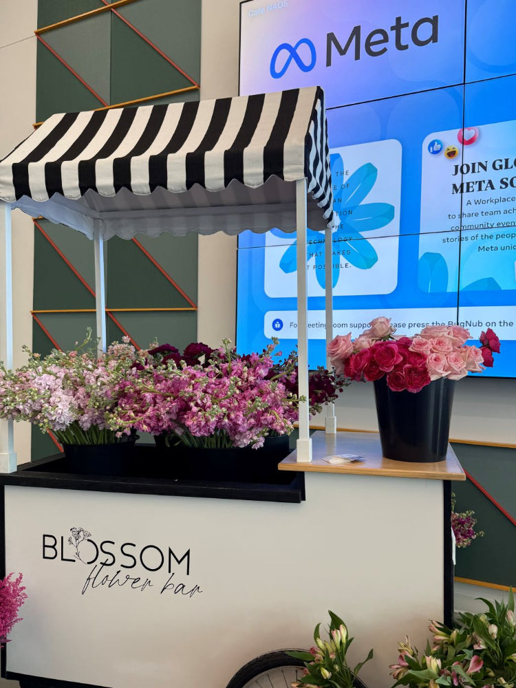 Our Flower Cart at a Meta Event