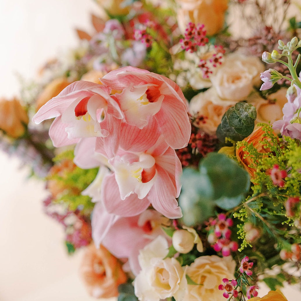 this huge arrangement of gorgeous flowers is a great corporate, birthday, or anniversary gift